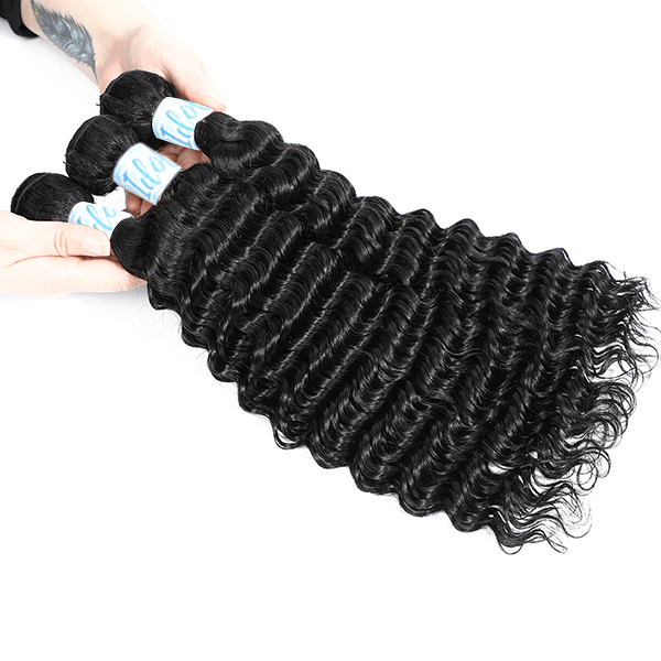 Idoli Deep Wave Hair 3 Bundle Deals Virgin Malaysian Hair - Idoli Hair