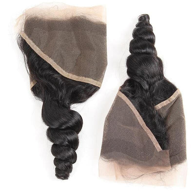 Peruvian Loose Wave Hair 13x4 Lace Frontal - Idoli Hair