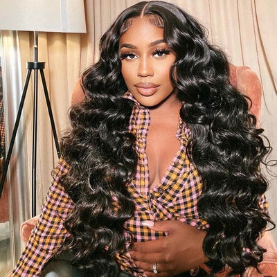 Peruvian Loose Wave Hair 3 Bundles with 4x4 Lace Closure - Idoli Hair