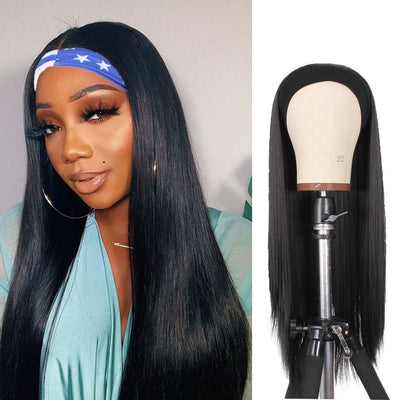 Headband Wig Brazilian Headband Straight Hair Wig