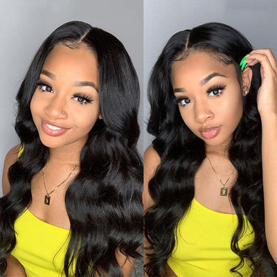 Idoli Body Wave Wig Middle Part Only T Part Lace Wig