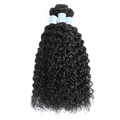 Peruvian Water Wave Hair 3 Bundles with 4x4 Lace Closure - Idoli Hair