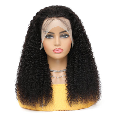 Idoli Curly Wig Virgin Curly Hair T Part Lace Wig Middle Part Only