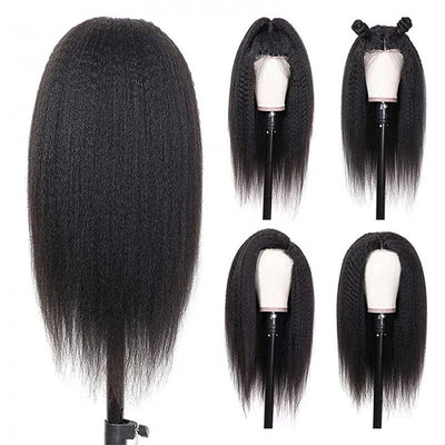 Brazilian Kinky Straight Hair 13x4 Lace Front Wig
