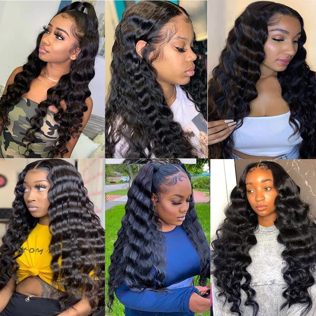 Idoli Indian Loose Deep Wave Hair 4 Bundles 10A Virgin Hair