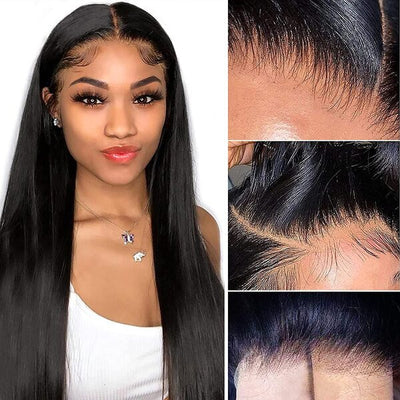 Straight Hair Wig 13x4 Lace Front Wig Peruvian Hair