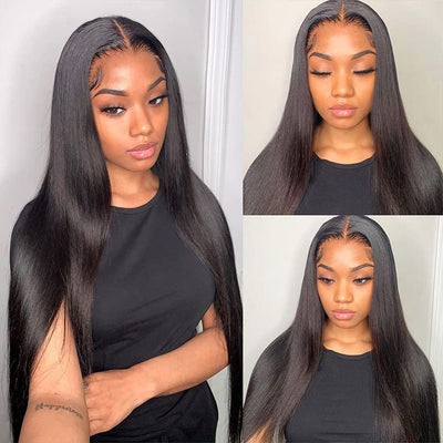 Virgin Indian Straight Hair 3 Bundles with 4x4 Lace Closure