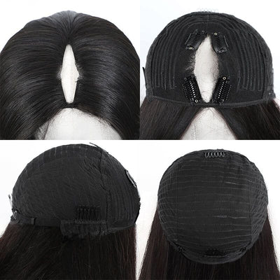 Idoli V Part Straight Hair Human Hair Glueless Wig - Idoli Hair