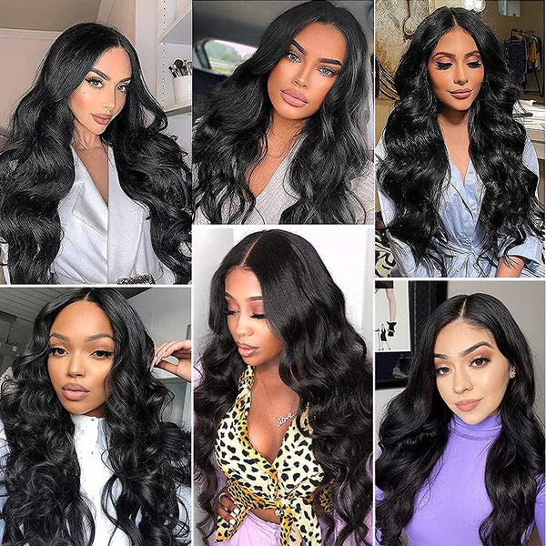 Idoli Body Wave Wig Middle Part Only T Part Lace Wig