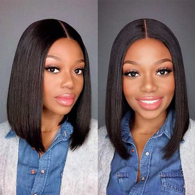 Idoli V Part Straight Hair Bob Wig