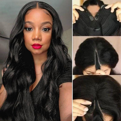 Idoli V Part Body Wave Hair Human Hair Glueless Wig - Idoli Hair