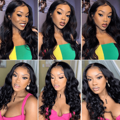 Idoli V Part Wig Body Wave Hair Glueless Wig