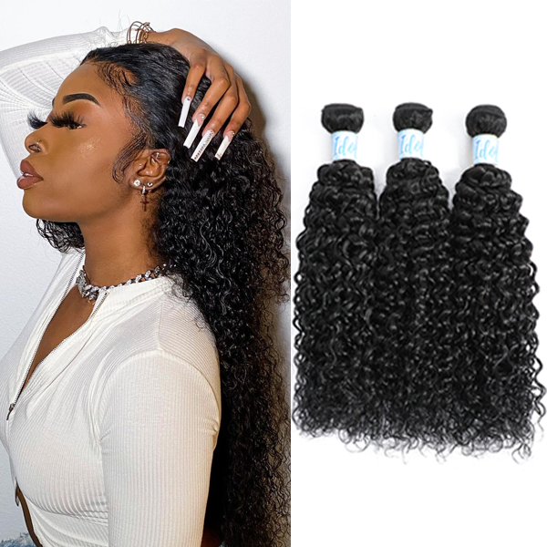 Idoli Indian Water Wave Hair 3 Bundles 10A Virgin Hair Weave