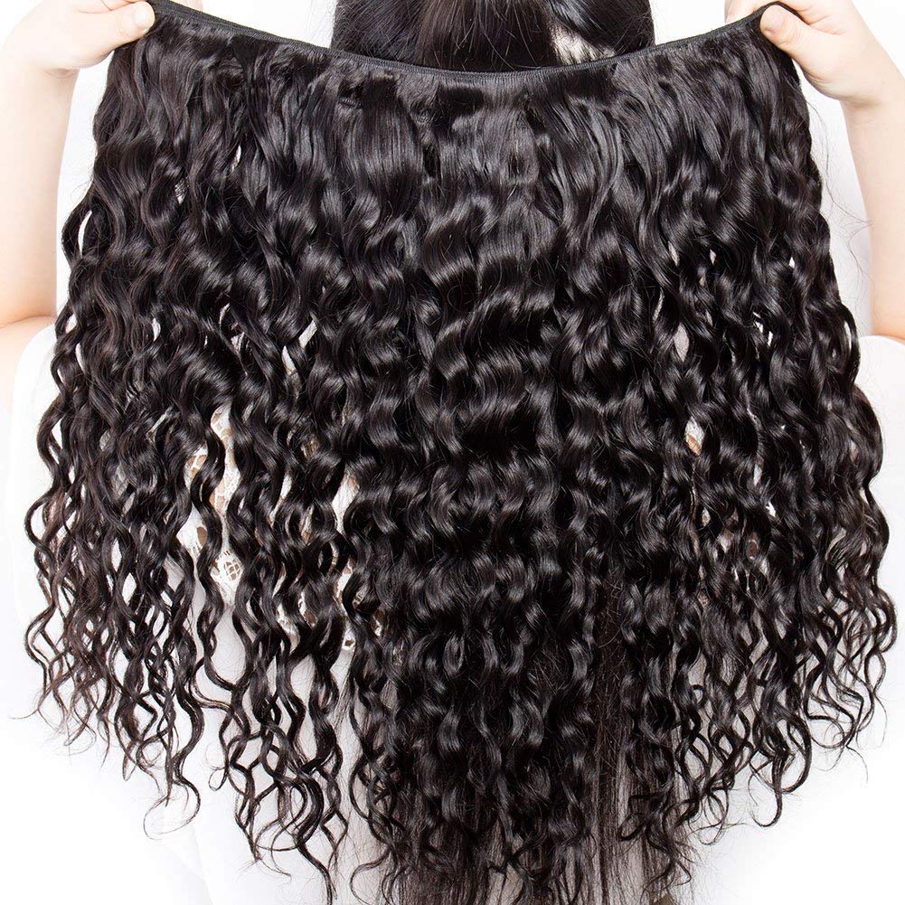 Idoli Indian Water Wave Hair 3 Bundles 10A Virgin Hair Weave