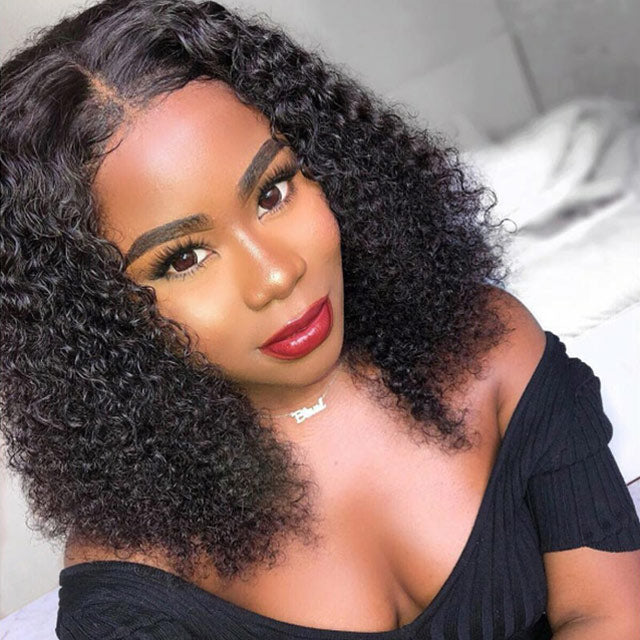 Idoli Water Wave Short Bob Wig Lace Closure Wig