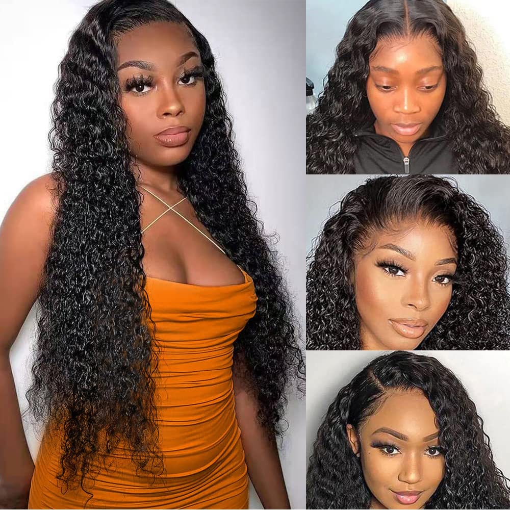 Idoli Water Wave Wig 4x4 Lace Closure Wig Brazilian Human Hair Wigs